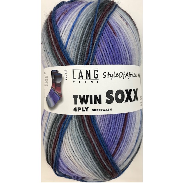 Lang Yarns Twin Soxx, Style of Africa. Art. 909.0305