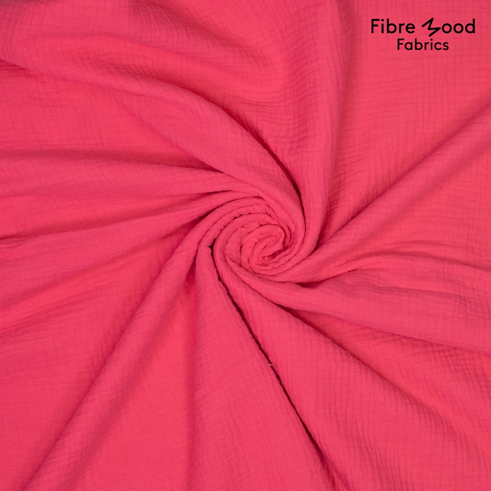 Fibre Mood "Blossom", und "Pearl".  Musselinstoff, pink. Art. FM791023.586