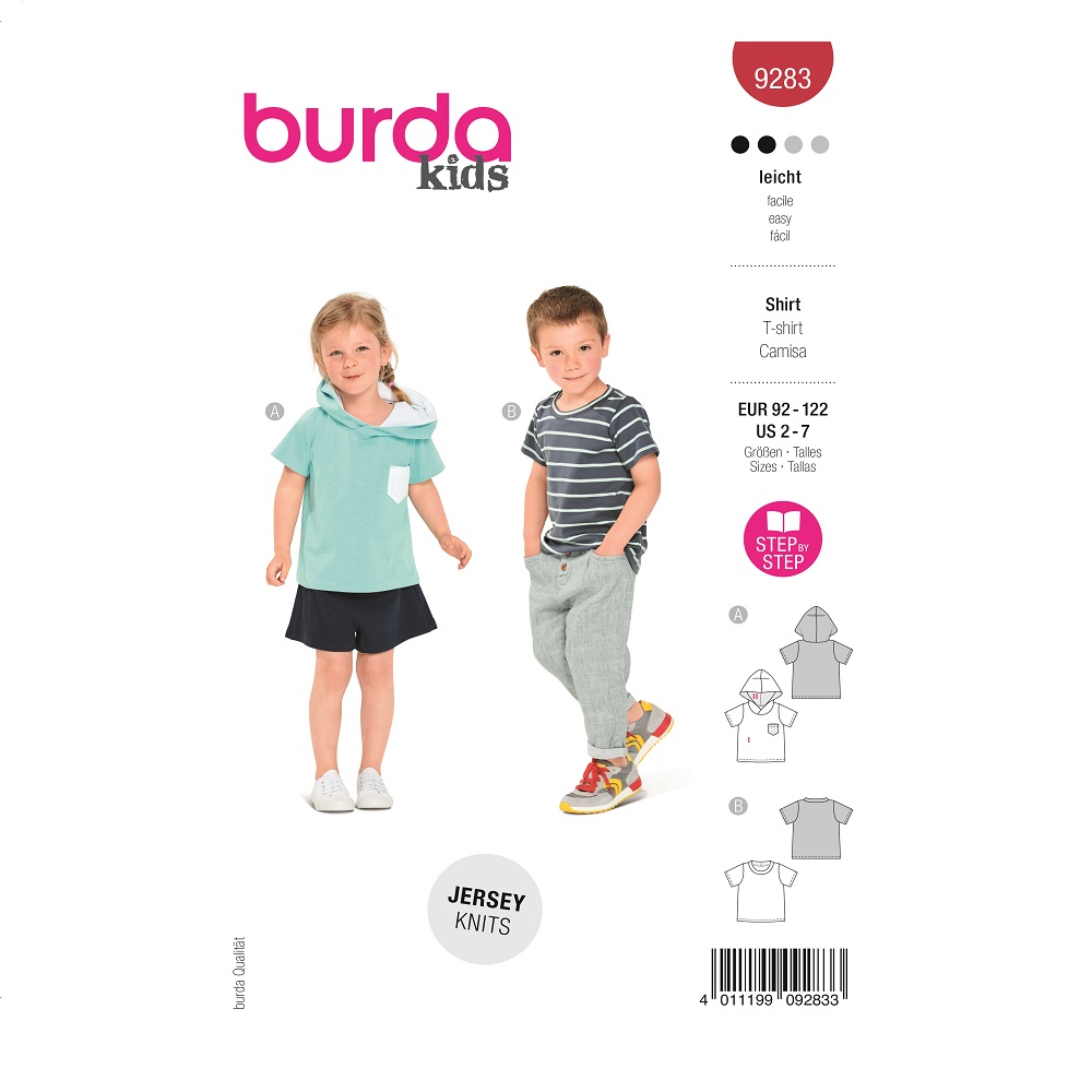 Shirt und Hoody für Kinder. Burda #9283