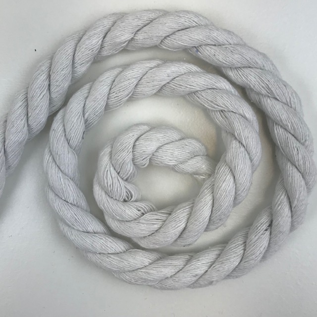 Baumwollkordel 10 mm, weiß. Art. SW11536