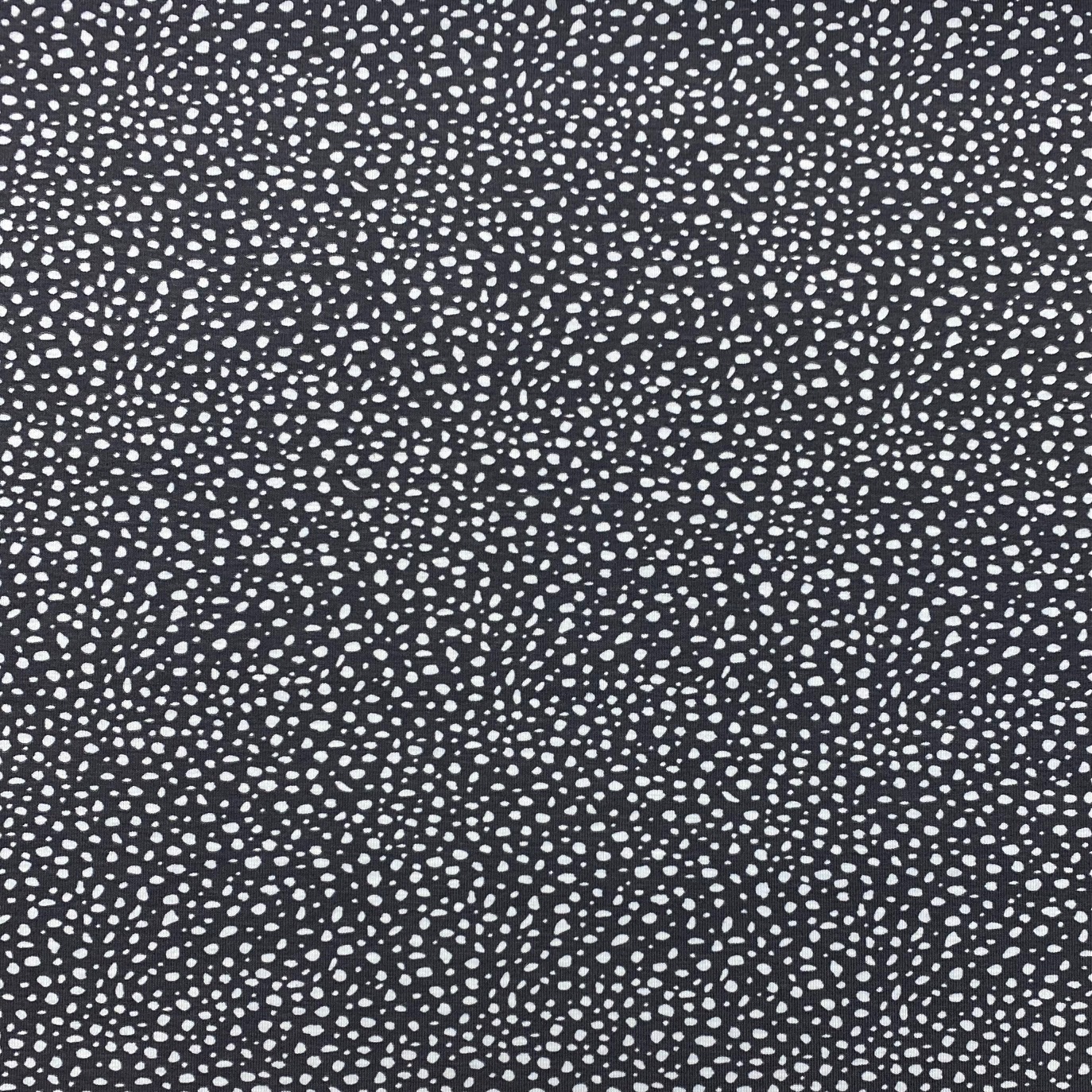 Baumwolljersey, Punkte, jeansblau. Art. 4949-1701