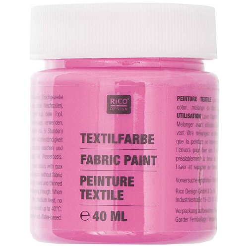 Textilfarbe, pink, 40 ml, Rico Design. Art. 7014.506