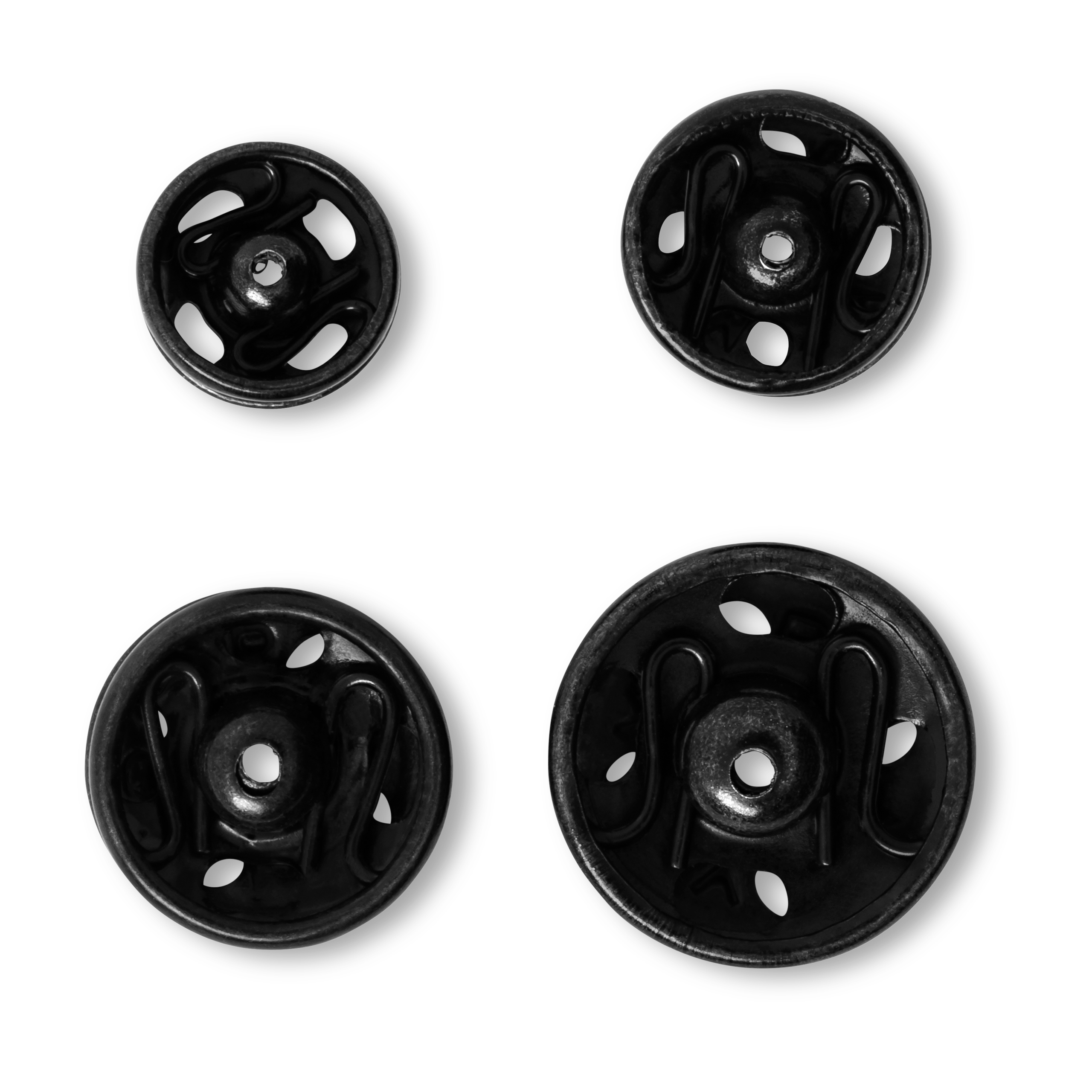 Druckknöpfe, schwarz, 20 Stück, 6-11 mm, Prym - Art. 341271