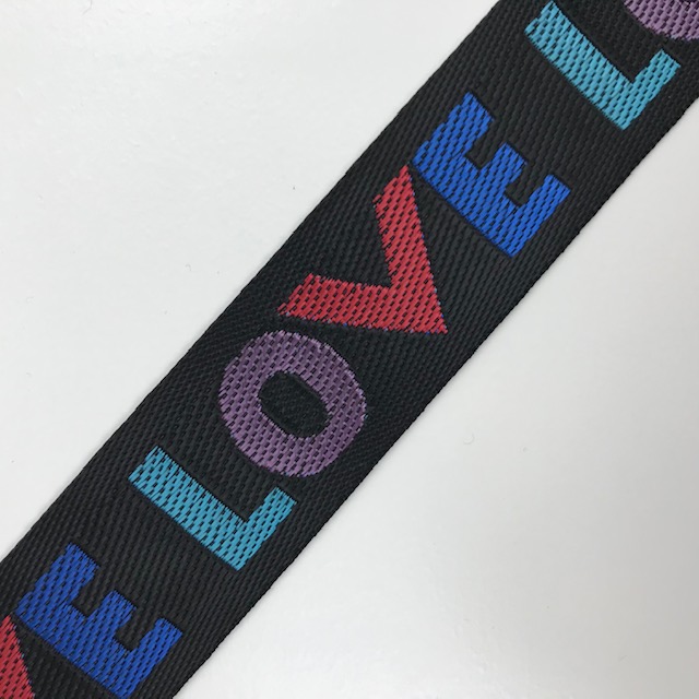 Gurtband Polyester, 38 mm Union Knopf, Love. Art. SW11637