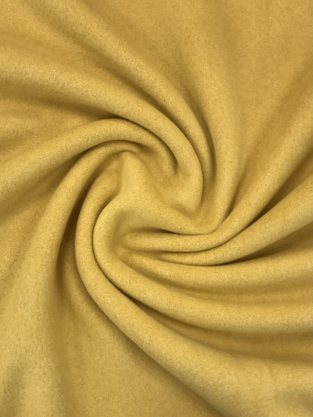Baumwolle Melange Double Fleece, dunkelgelb. Art. 4459-1034
