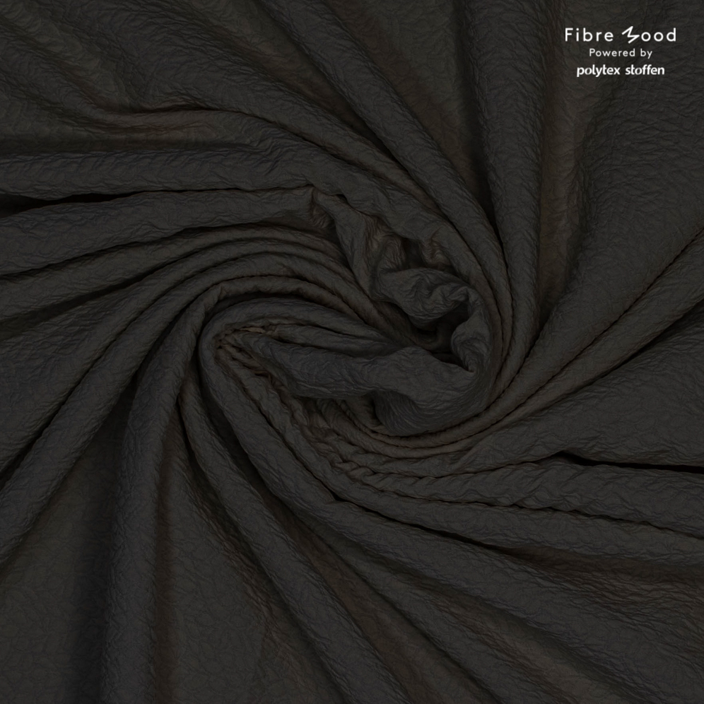Fibre Mood #Sky, 3D Jacquard Stretch, schwarz. Art. FM317055