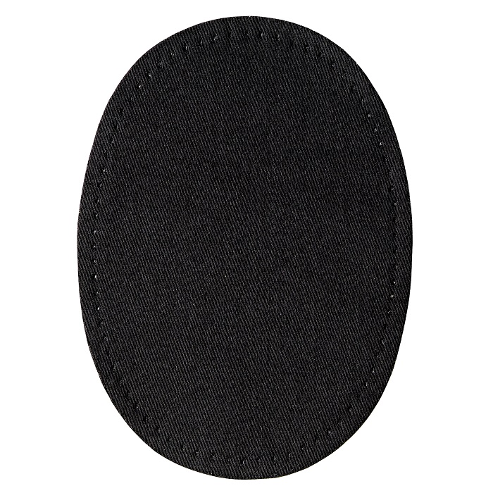 Patches Baumwolle, aufbügelbar, 10 x 14cm, schwarz. Art. 929310