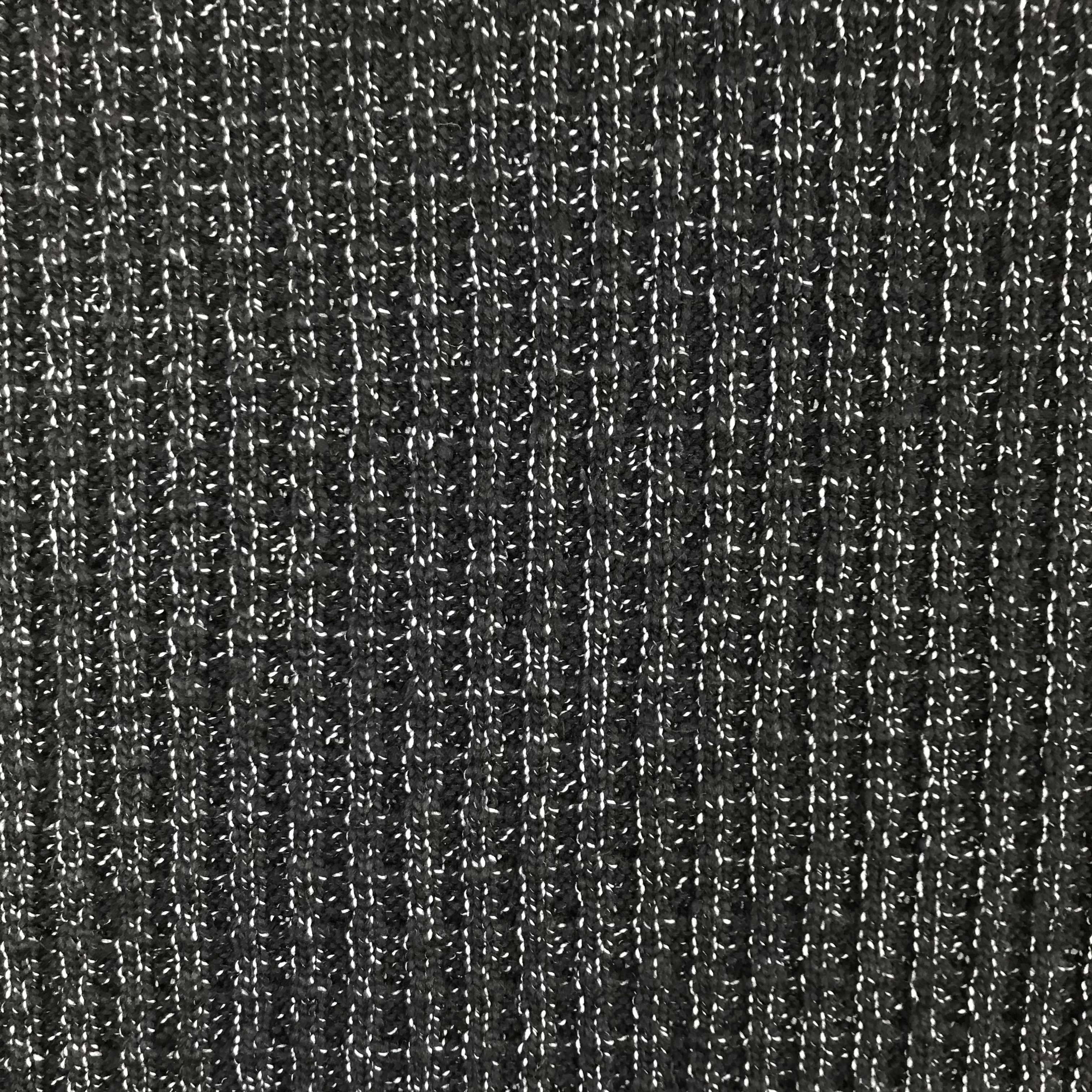 Strickstoff Baumwolle, schwarz meliert. Art. 4808-69