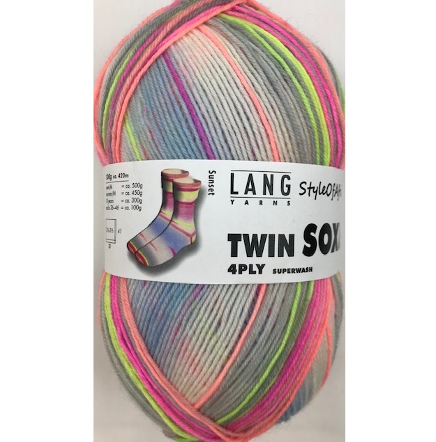 Lang Yarns Twin Soxx, Style of Africa. Art. 909.0308