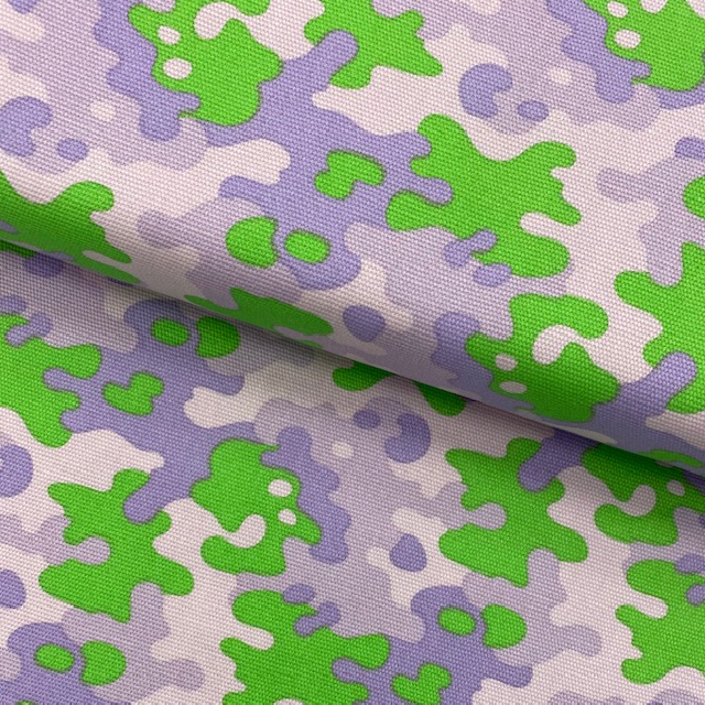Canvas Camouflage grün-lila. Art. 209017