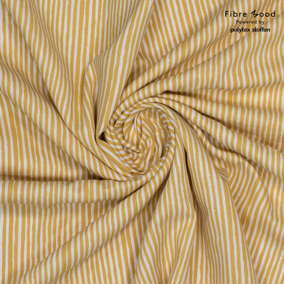 Fibre Mood #Sienna, Leinen/Viskose, Streifen, gelb. Art. FM310208