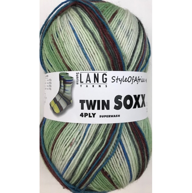 Lang Yarns Twin Soxx, Style of Africa. Art. 909.0303